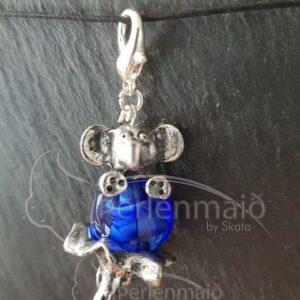 Glasperlen Anhänger Elefantendame Tütü