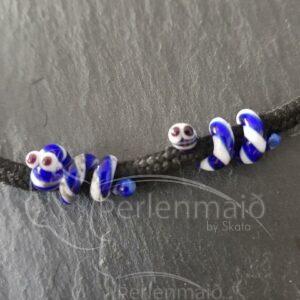 Schnürsenkel Glasperlen Schlangenperle