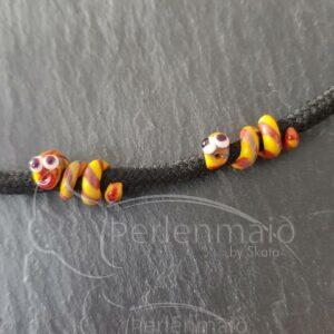 Schnürsenkel Glasperlen Schlangenperle