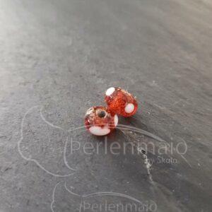 Augenperle klein dunkles Bernstein