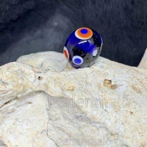 Augenperle Birka blau/rot/weiß