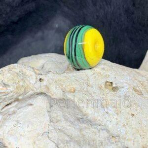 Haithabu Perle gelb/grün