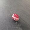 Einzelperle Reticella rot