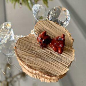 Glasperlen Anhänger Hund