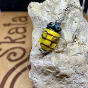 Glasperlen Anhänger Biene 1
