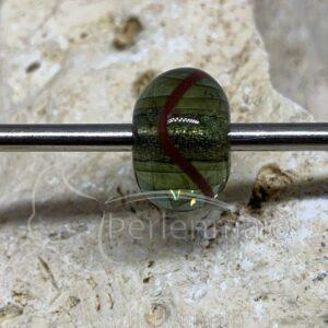 Fadenauflageperle antik/rot