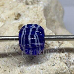 Melonenperle blau/weiß