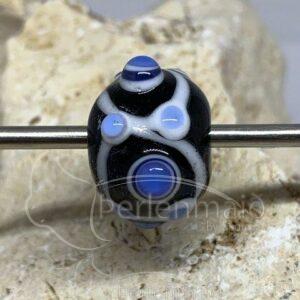 Augenperle Birka kobaltblau