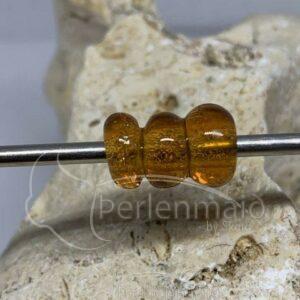 Segmentperle Haithabu bernsteinfarben