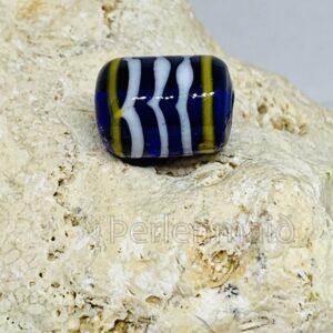 Fadenauflageperle Feder gelb