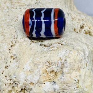 Fadenauflageperle Feder rot