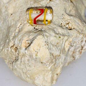 Fadenauflage gelb rot Walze Ribe