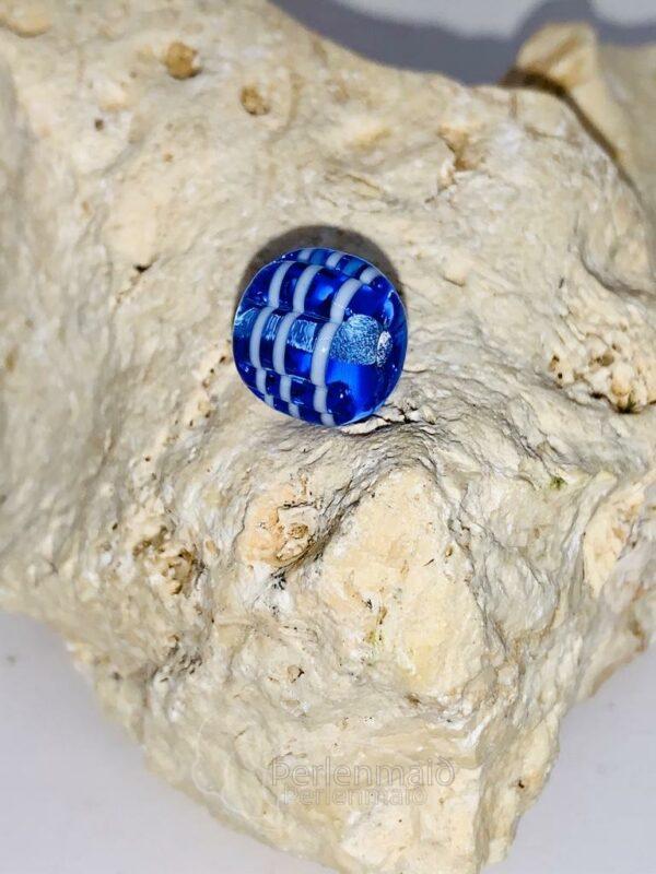 Melonenperle blau/weiß – Bild 2