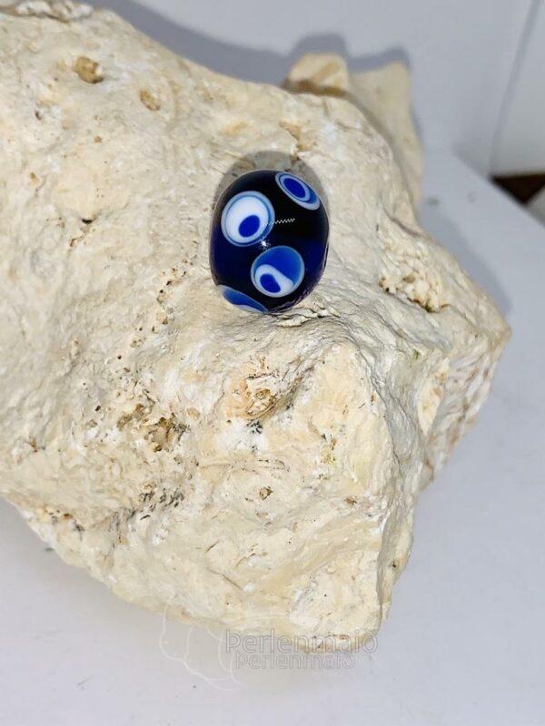 Augenperle blau Rus