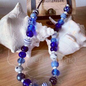 Glasperlen Kette Nordseeliebe