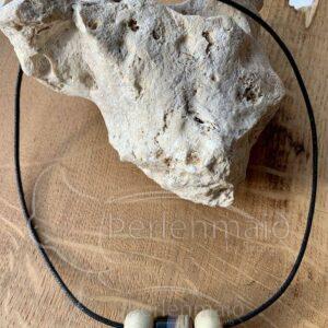 Halskette rose/schwarz