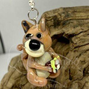 Glasperlen Anhänger Eichhörnchen