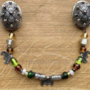 Wikinger Fibelkette Lunula inkl Fibelbroschen