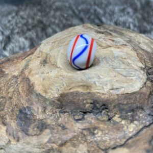 Fadenauflageperle blau rot