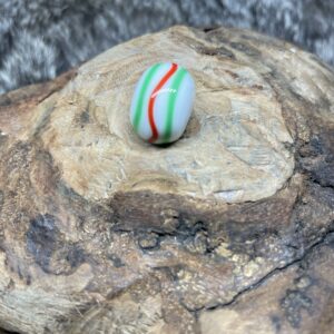 Fadenauflageperle rot grün