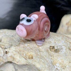 Glasperle Glücksschwein Svin 2