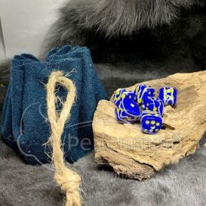 Würfel Set Birka blau