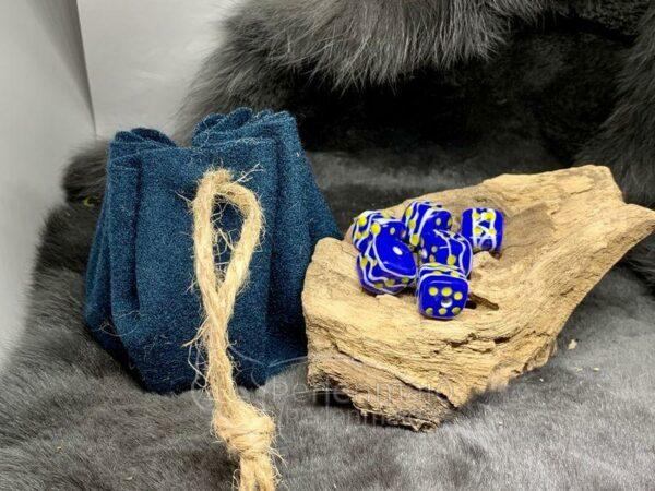 Würfel Set Birka blau
