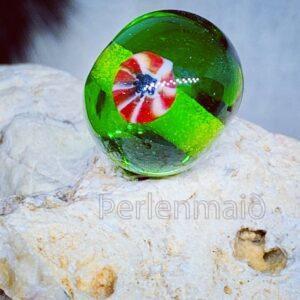 Millefiori Perle grün