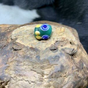 Glasperle Novo Mesto Augenperle Noppen grün