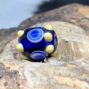 Glasperle Novo Mesto Augenperle Noppen blau