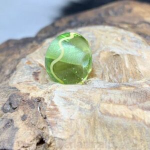 Glasperle Novo Mesto grün/gelb