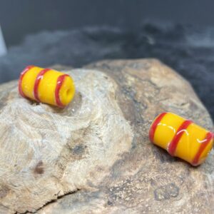 Gelb Walze streifen rot