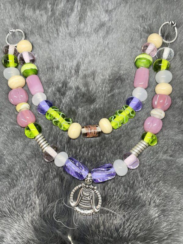 Zweireihige Fibelkette Freya lilac
