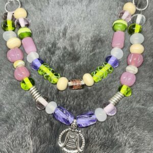 Zweireihige Fibelkette Freya lilac