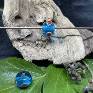 Augenperle türkis/weiß/rot