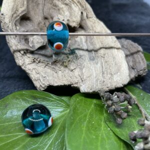 Augenperle meergrün rot