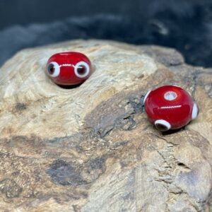Augenperle rot/weiß/schwarz