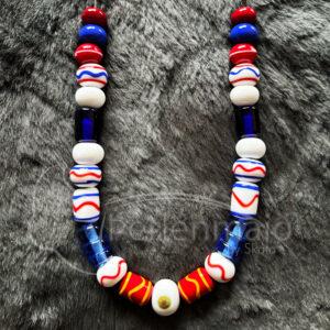 Wikinger Glasperlen Kette Norwegen